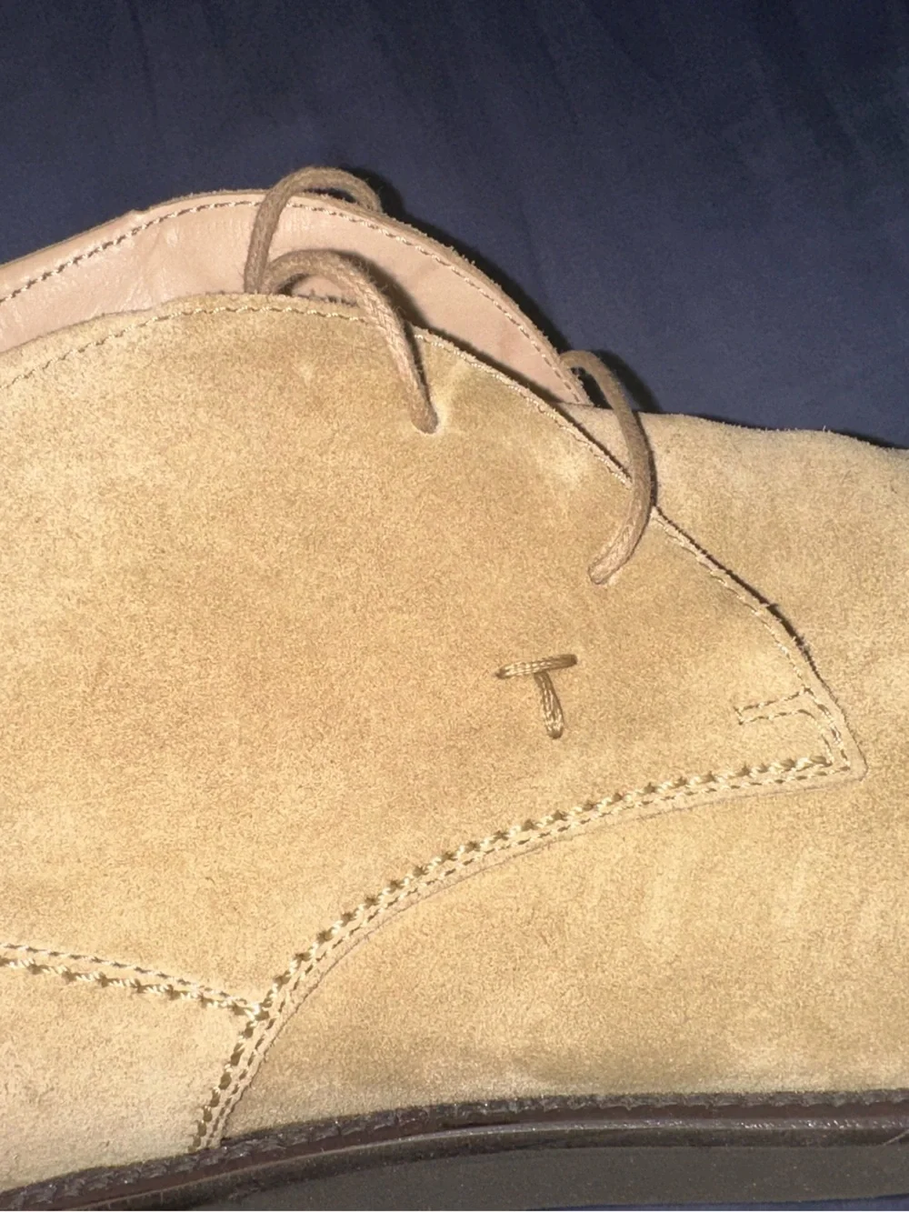 Tod's Polacco Chukka Boots in Light Tan. Sz 10 1/2 New